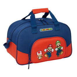 Sac de sport Super Mario Mamma mia Rouge Blue marine 40 x 24 x 23 cm