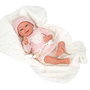 Muñecas Arias - Poupée reborn Adriana, poupée lestée avec couverture et tétine, taille 40 cm, produit en espagnol