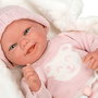 Muñecas Arias - Poupée reborn Adriana, poupée lestée avec couverture et tétine, taille 40 cm, produit en espagnol