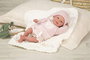 Muñecas Arias - Poupée reborn Adriana, poupée lestée avec couverture et tétine, taille 40 cm, produit en espagnol