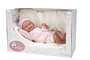 Muñecas Arias - Poupée reborn Adriana, poupée lestée avec couverture et tétine, taille 40 cm, produit en espagnol