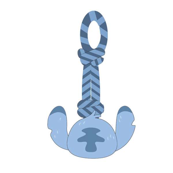 Cerdá - Jouet pour chien en corde Stitch (33 cm) - Bleu Cerdá - Jouet pour chien en corde Stitch (33 cm) - Bleu