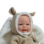 Muñecas Arias Reborn, poupée réaliste 45 cm Candela Beige avec sac de couchage, jouet pour enfant