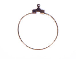 Innspiro Boucles d'oreilles créoles en métal doré vieilli 30 mm