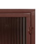BigBuy Home Vitrine avec Double Porte en Cristal Tuile Verre Fer