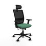 Piqueras y Crespo Haches Chaise de Bureau Vert Émeraude et Noir
