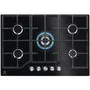 Electrolux - Plaque de cuisson gaz KGG75362K, 5 foyers, commandes StepPower, brûleurs Speed Burners, 74 x 51 cm, noir