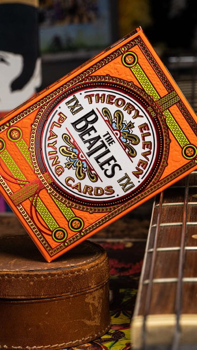 The Beatles jeu de cartes à jouer Orange Version The Beatles jeu de cartes à jouer Orange Version