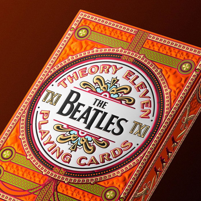 The Beatles jeu de cartes à jouer Orange Version The Beatles jeu de cartes à jouer Orange Version
