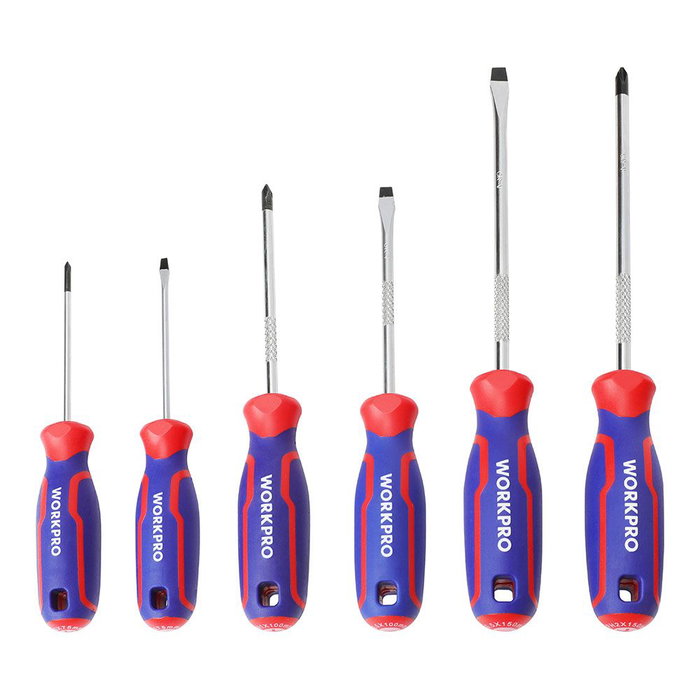 Jeu de tournevis Workpro 6 Pièces Jeu de tournevis Workpro 6 Pièces