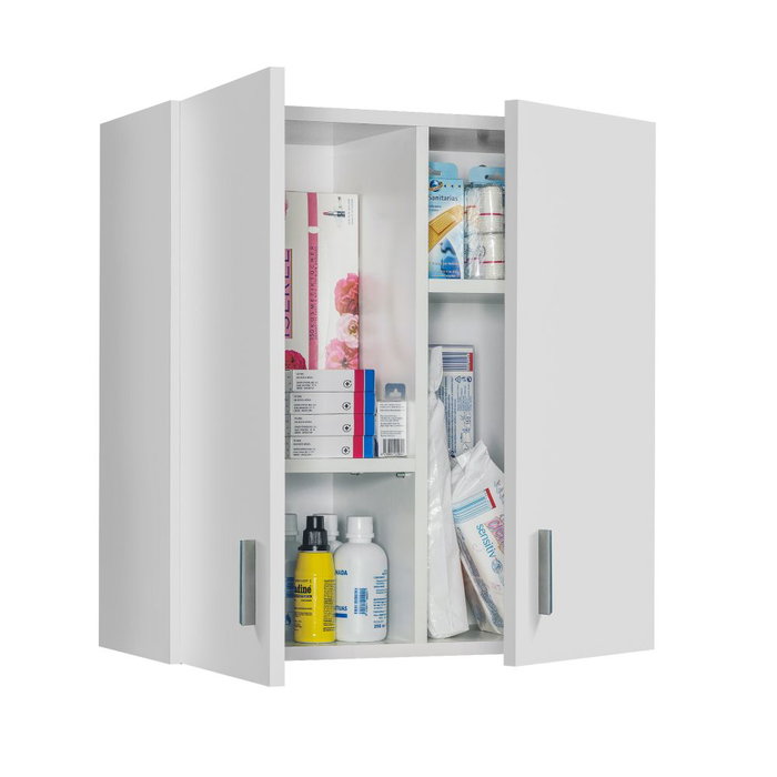 Armoire Forés Blanc ABS Mélamine 59 X 27 X 60 CM
