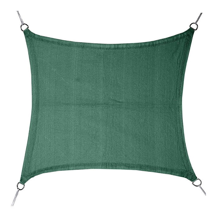 Voile d'ombrage Faura Vert 3,6 x 3,6 m Carré Voile d'ombrage Faura Vert 3,6 x 3,6 m Carré