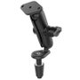 RAM Mounts B-176U Support double boule pour fourche de moto, base diamant compatible AMPS, diamètre 12-33mm