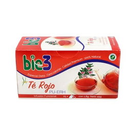 BIE 3 Thé Rouge Pu-erh, 25 sachets d'infusion