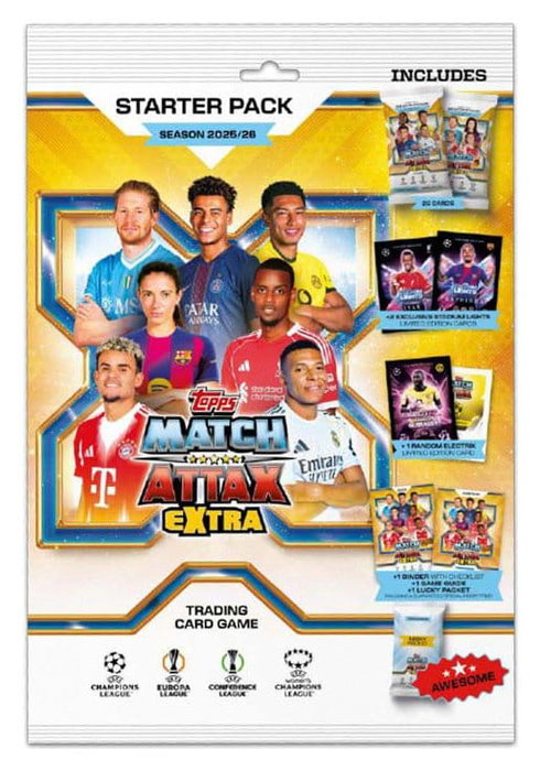 UEFA Champions League Match Attax Extra cartes à collectionner 2025/26 Starter Pack UEFA Champions League Match Attax Extra cartes à collectionner 2025/26 Starter Pack