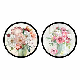 Toile DKD Home Decor polystyrène Toile 80 x 3 x 80 cm