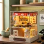Creanook - Book Nook Kit DIY à Construire - Maquette 3D Serre-Livre Bar à Sushi Japonais - 11 x 9 x 11 cm