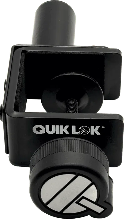 QUIKLOK Adaptateur pour accessoires série QLX - Aluminium noir, ouverture max 50 mm QUIKLOK Adaptateur pour accessoires série QLX - Aluminium noir, ouverture max 50 mm