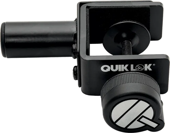 QUIKLOK Adaptateur pour accessoires série QLX - Aluminium noir, ouverture max 50 mm QUIKLOK Adaptateur pour accessoires série QLX - Aluminium noir, ouverture max 50 mm