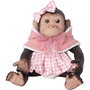 Rosa Toys Mon reborn avec robe à carreaux 35 cm 3342 poupée vinyle articulée