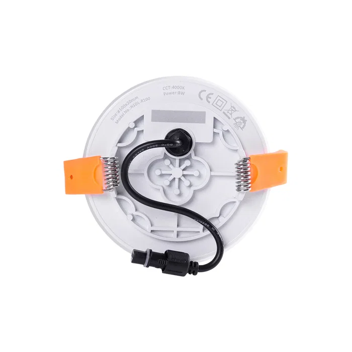 Placa LED IP65 8W 535Lm 2700K Circular sin Marco Blanco Cálido Placa LED IP65 8W 535Lm 2700K Circular sin Marco Blanco Cálido