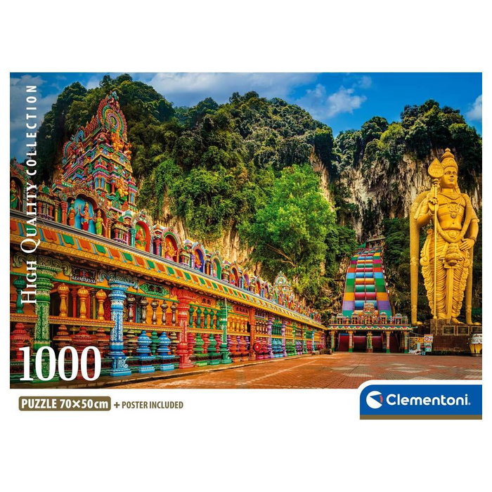 Clementoni Puzzle Compact 1000 pièces - Painted Batu Caves Clementoni Puzzle Compact 1000 pièces - Painted Batu Caves