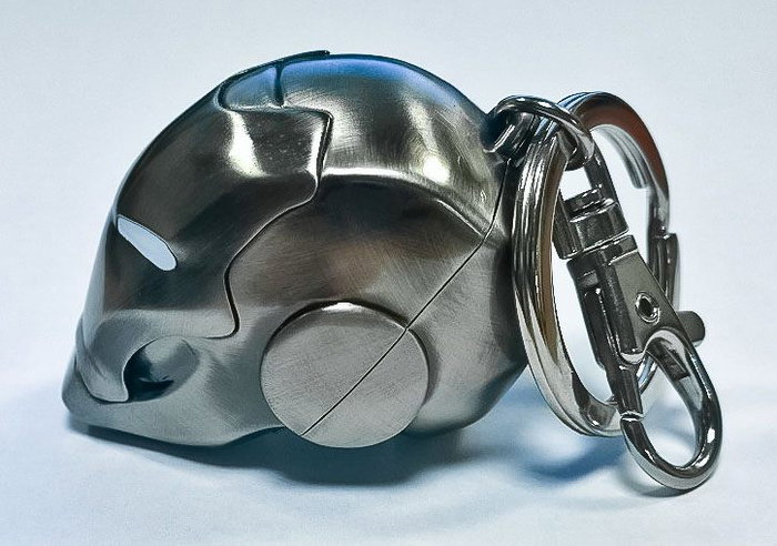 Marvel Comics porte-clés métal Iron Man Helmet Mark II