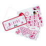 Paladone Panneau Barbie métal 25x10cm avec stickers personnalisables réversible