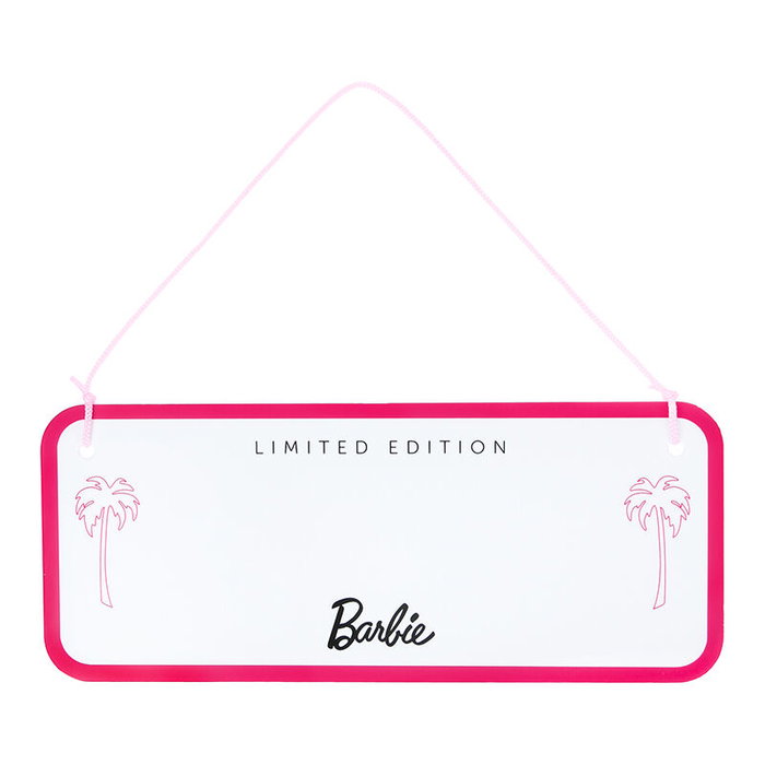 Paladone Panneau Barbie métal 25x10cm avec stickers personnalisables réversible