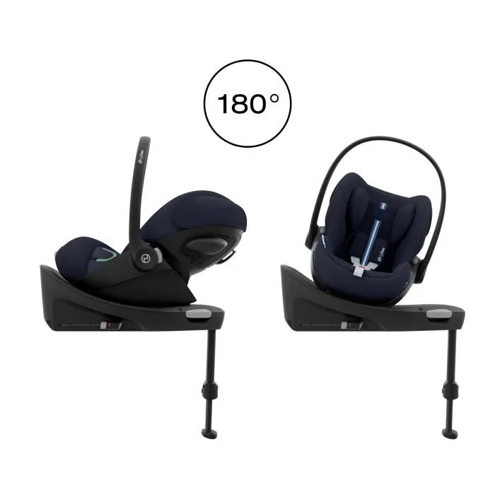 Cybex Cloud G i-Size Plus Siège Auto Groupe 0/1 (Naissance à 2 ans, 40-87 cm, 13 kg) - Coque Bébé Inclinable & Évolutive - Ocean Blue Navy Blue
