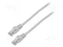Lanberg Câble Ethernet Cat 6 U/UTP 7,5m gris