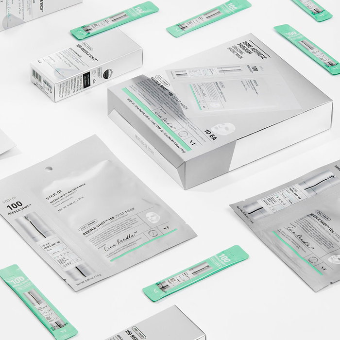 VT Cosmetics Masque de Microneedling Reedle Shot 700 en 2 Étapes, 25g