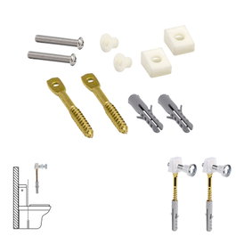 WOLFPACK LINEA PROFESIONAL Kit sanitaire fixation WC horizontal 5x70 mm (2 unités)