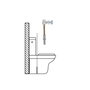 WOLFPACK LINEA PROFESIONAL Kit sanitaire fixation WC horizontal 5x70 mm (2 unités)