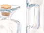 Vivalto Aceitera en verre carrée avec anse et bouchon liège 330 ml 6x19x6 cm (Set de 24)