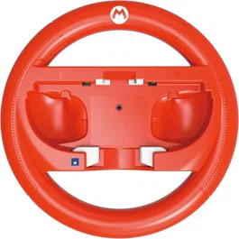Hori - Volant de course pour Nintendo Switch 2 et Switch, manette Joy-Con, motif Mario Rouge, Mario Kart World - Sous licence Nintendo officielle