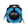 ERNIE BALL Câble Instrument Flex Jack-Jack SS 6 m - Bleu