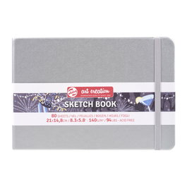Talens Art Creation Carnet de Croquis Argent Brillant 21 x 14,8 cm