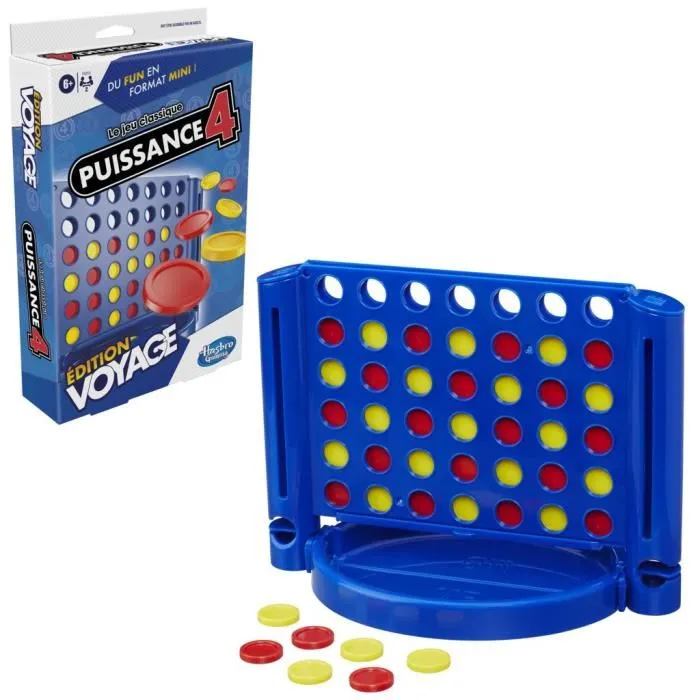 Hasbro Gaming Puissance 4 Voyage - Jeu de société portable pour 2 joueurs, à partir de 6 ans Hasbro Gaming Puissance 4 Voyage - Jeu de société portable pour 2 joueurs, à partir de 6 ans