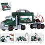 Klein - 8626 - Camion de bricolage Bosch à assembler, avec plus de 80 pièces, tracteur, remorque, grue et chariot élévateur, jouet de construction pour enfants dès 3 ans