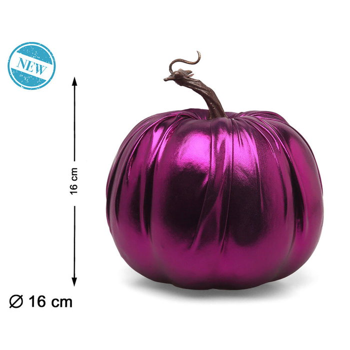 BigBuy Carnival Citrouille Métallique Violette 16 cm BigBuy Carnival Citrouille Métallique Violette 16 cm