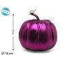BigBuy Carnival Citrouille Métallique Violette 16 cm