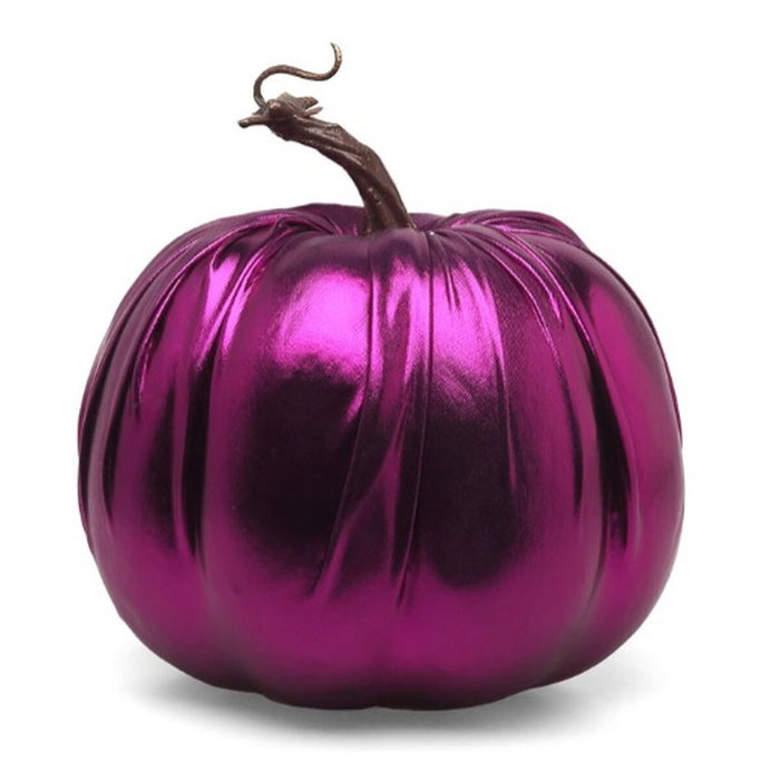 BigBuy Carnival Citrouille Métallique Violette 16 cm BigBuy Carnival Citrouille Métallique Violette 16 cm