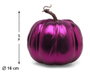 BigBuy Carnival Citrouille Métallique Violette 16 cm