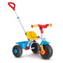 Feber Baby Trike 8/12810 - Tricycle bébé avec structure métallique, ceinture de sécurité, poignée réglable et benne basculante - À partir de 12 mois