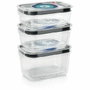 Bosch Lot de 3 Boîtes de Conservation sous Vide en Tritan (0,7L, 1,0L et 1,5L)