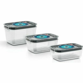 Bosch Lot de 3 Boîtes de Conservation sous Vide en Tritan (0,7L, 1,0L et 1,5L)