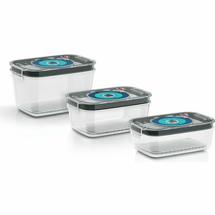 Bosch Lot de 3 Boîtes de Conservation sous Vide en Tritan (0,7L, 1,0L et 1,5L) Bosch Lot de 3 Boîtes de Conservation sous Vide en Tritan (0,7L, 1,0L et 1,5L)