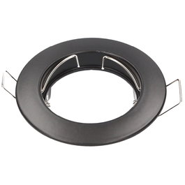 GSC Evolution Anneau fixe pour faisceau rond encastrable Ø77mm Noir mat