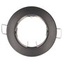GSC Evolution Anneau fixe pour faisceau rond encastrable Ø77mm Noir mat